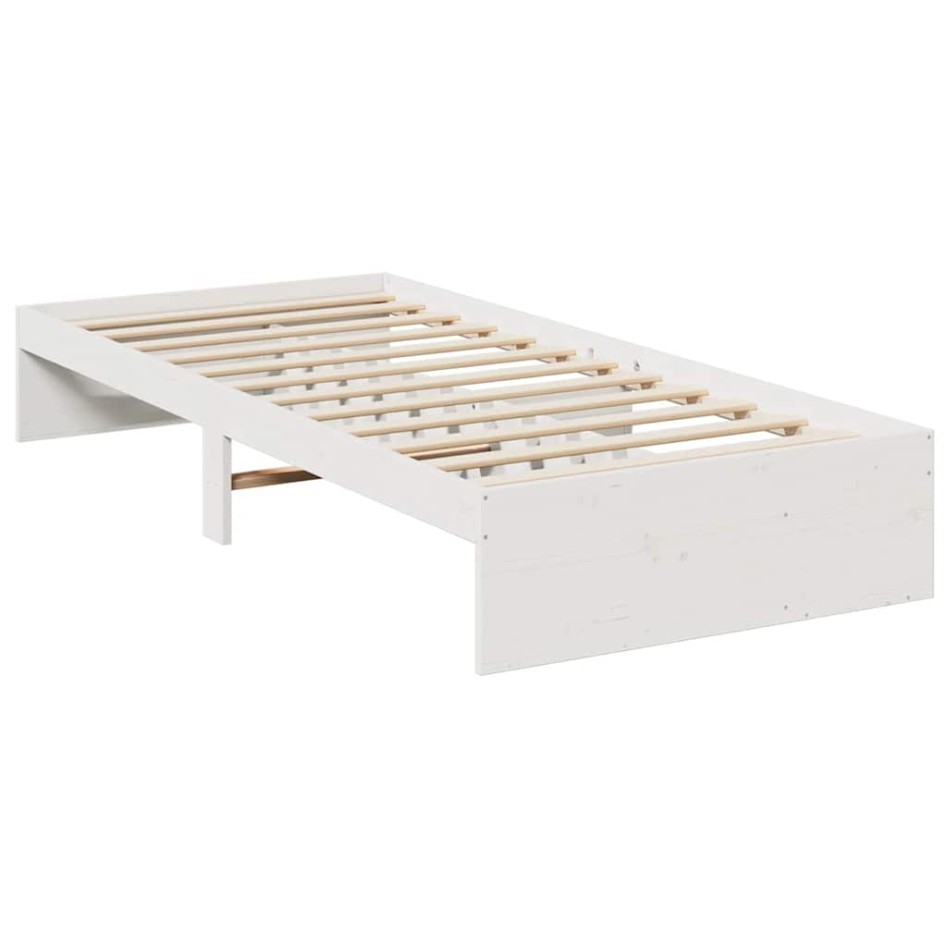 Sofá cama sin colchón madera maciza de pino blanco 90x190
