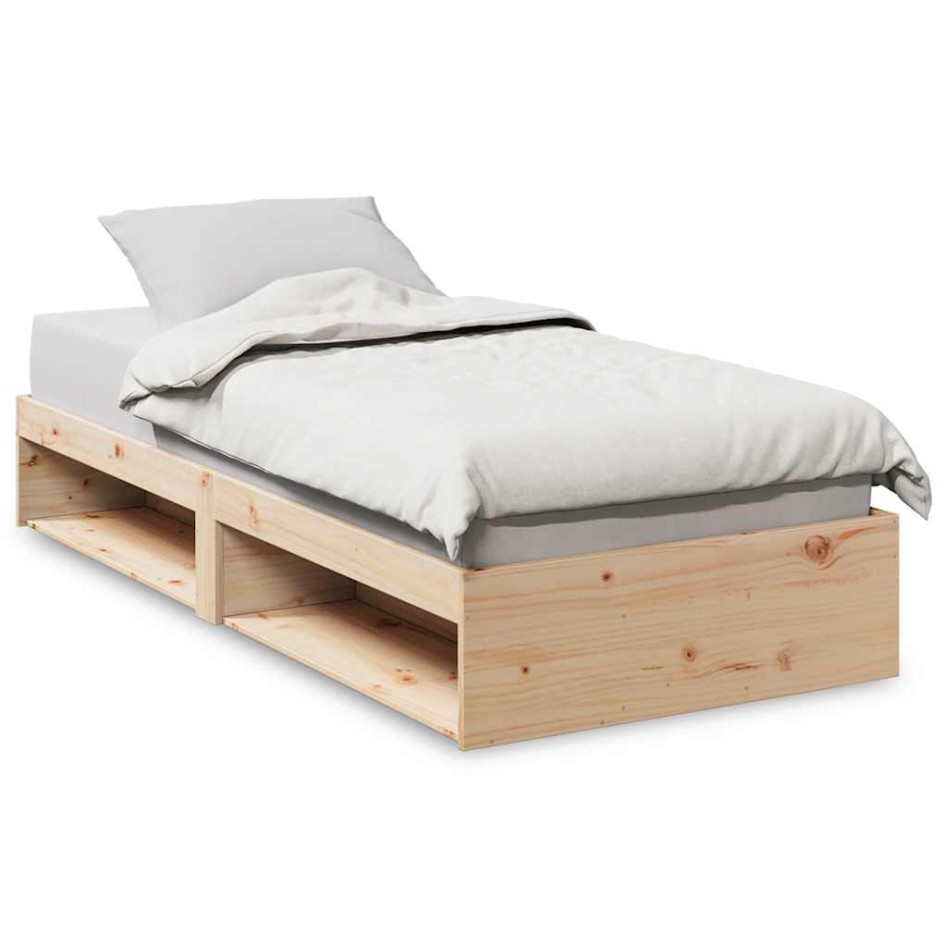 Sofá cama sin colchón madera maciza de pino 90x200