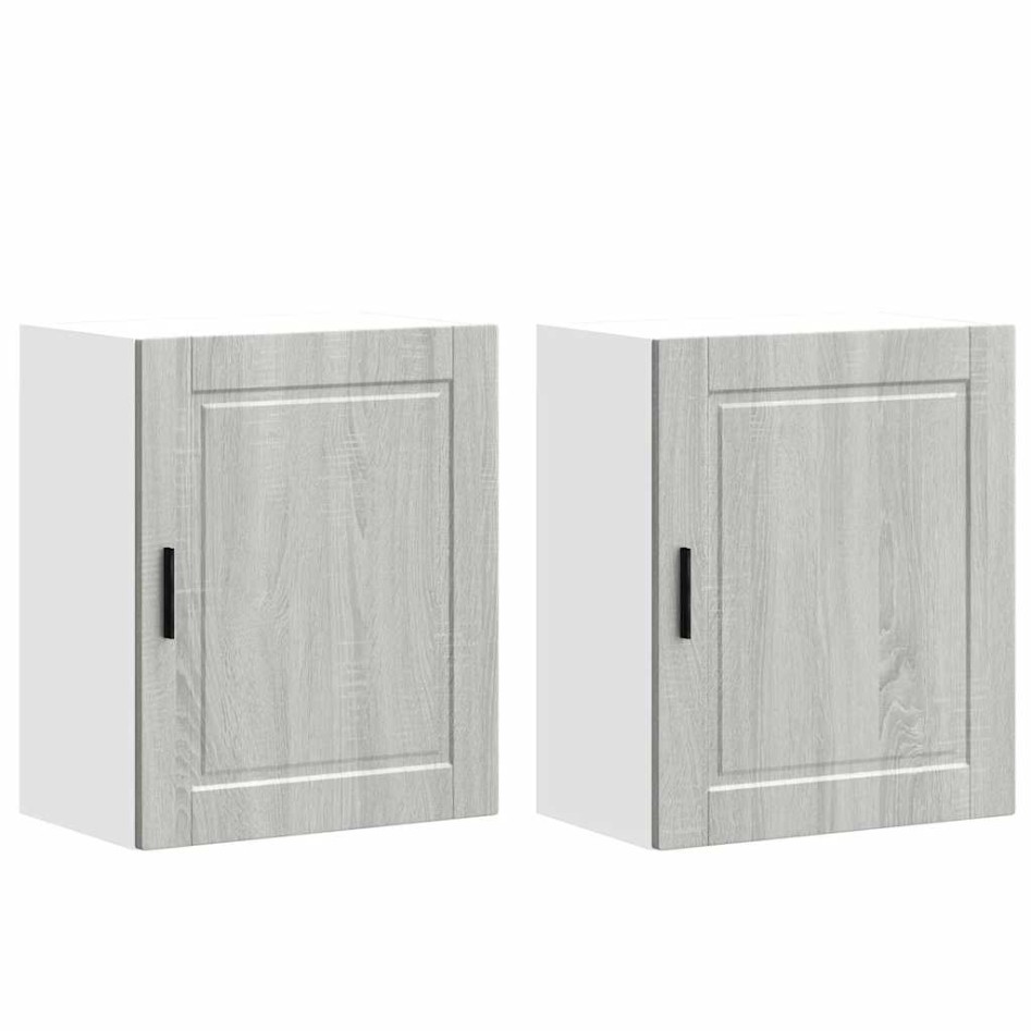 Armarios pared para cocina 2 uds Porto gris