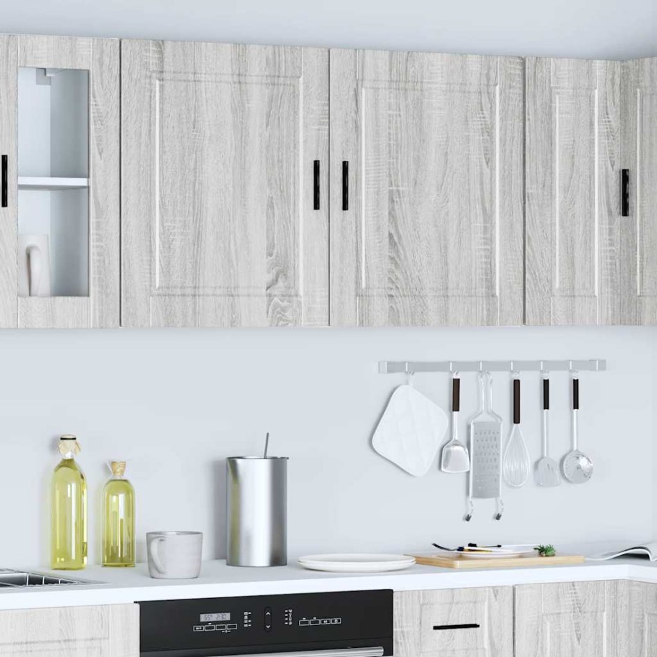 Armarios pared para cocina 2 uds Porto gris