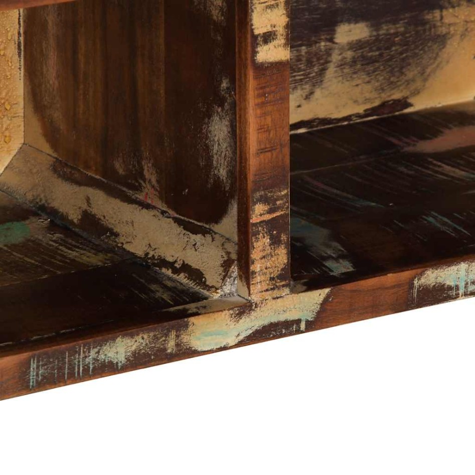 Mueble de TV multicolor 80x30x25 cm madera maciza