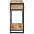 Mesa consola madera maciza mango 100x35x75