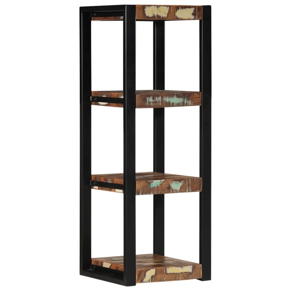 Estantería pared multicolor 35x35x100cm madera maciza