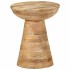 Mesa auxiliar madera maciza de mango Ø37x45