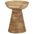 Mesa auxiliar madera maciza de mango Ø37x45