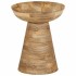 Mesa auxiliar madera maciza de mango Ø37x45
