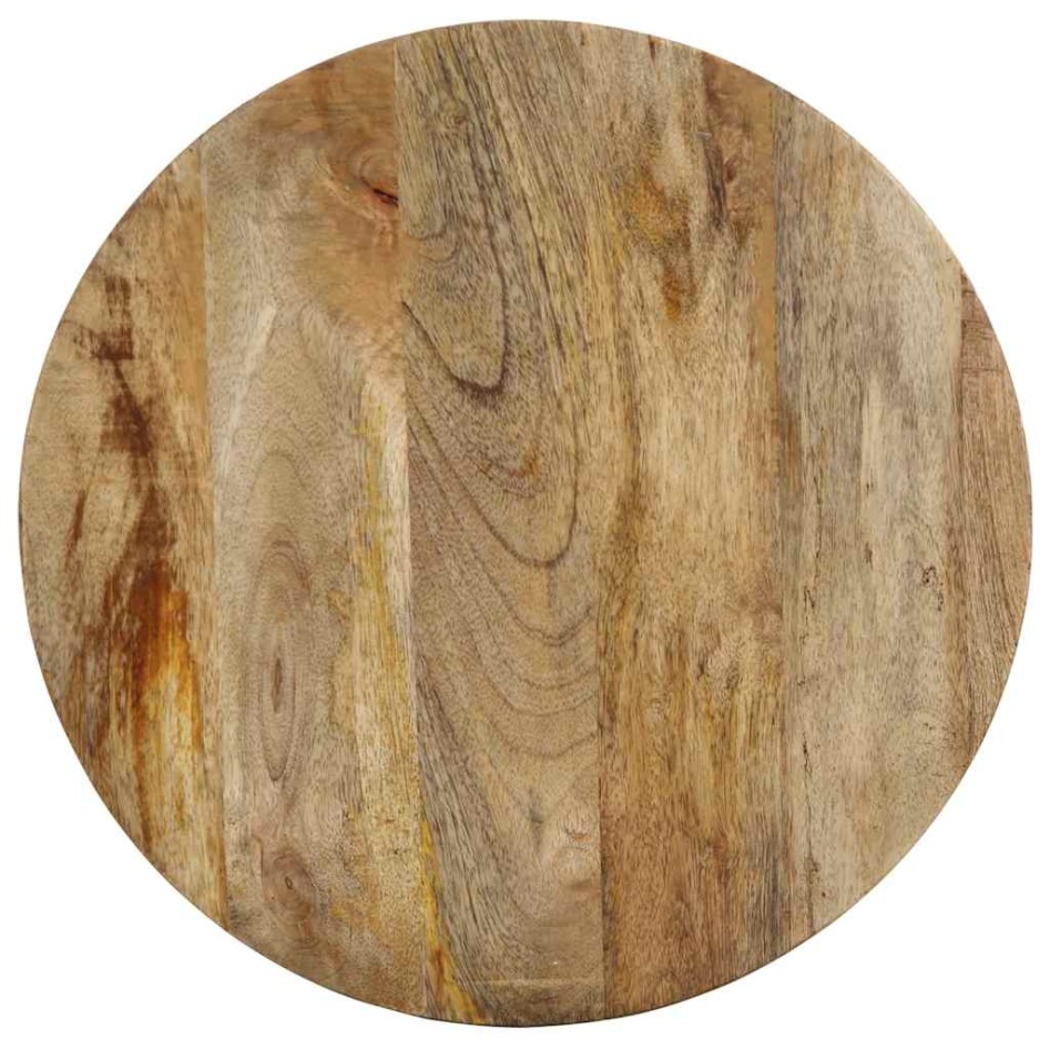 Mesa auxiliar madera maciza de mango Ø37x45
