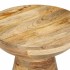 Mesa auxiliar madera maciza de mango Ø37x45