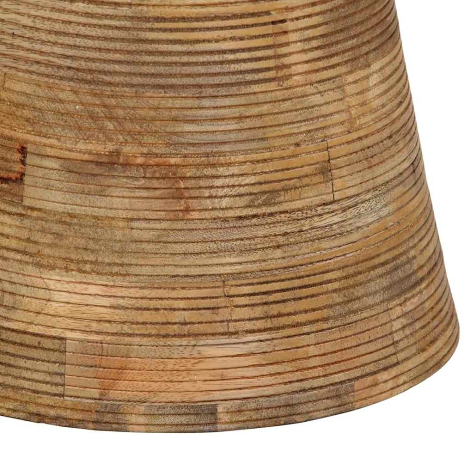 Mesa auxiliar madera maciza de mango Ø37x45