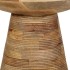 Mesa auxiliar madera maciza de mango Ø37x45