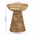Mesa auxiliar madera maciza de mango Ø37x45