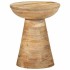Mesa auxiliar madera maciza de mango Ø37x45