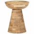 Mesa auxiliar madera maciza de mango Ø37x45