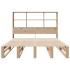 Cama con estantería sin colchón madera maciza 140x200