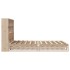Cama con estantería sin colchón madera maciza 140x200