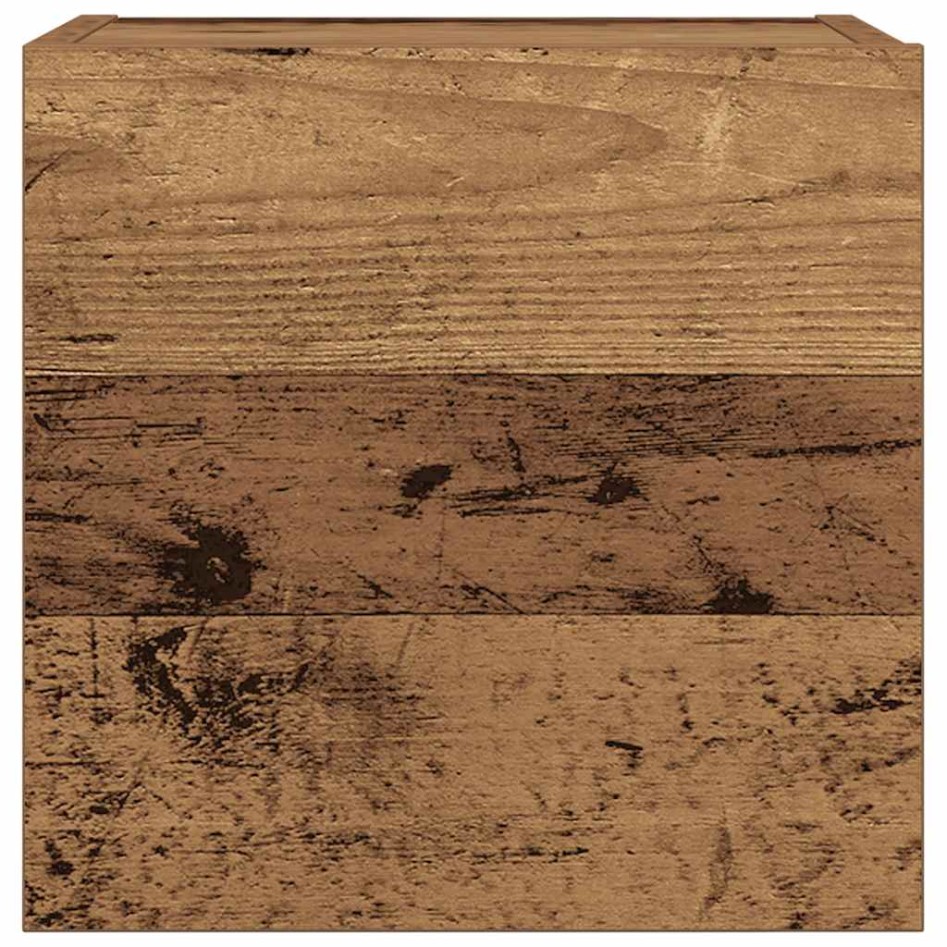 Conjunto de mueble de TV 7 piezas montado la pared madera