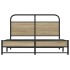 Estructura de cama sin colchón 120x200 cm madera roble
