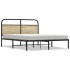 Estructura de cama sin colchón 160x200 cm madera roble