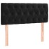 Cama box spring con colchón y LED terciopelo negro 120x190