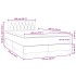 Cama box spring con colchón y LED terciopelo negro 120x190