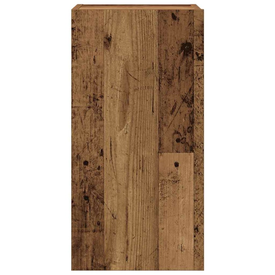 Conjunto de mueble de TV 5 piezas montado la pared madera