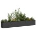 Jardinera de acero laminado en frío negro 280x40x40