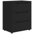 Aparador VISNES negro 60x40x73 cm madera de