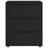 Aparador VISNES negro 60x40x73 cm madera de