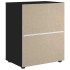 Aparador VISNES negro 60x40x73 cm madera de