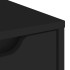 Aparador VISNES negro 60x40x73 cm madera de