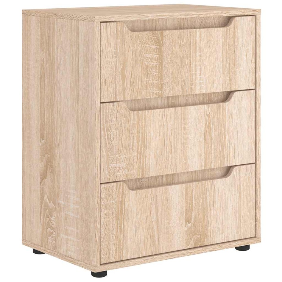 Aparador VISNES roble sonoma 60x40x73 cm madera de