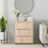 Aparador VISNES roble sonoma 60x40x73 cm madera de