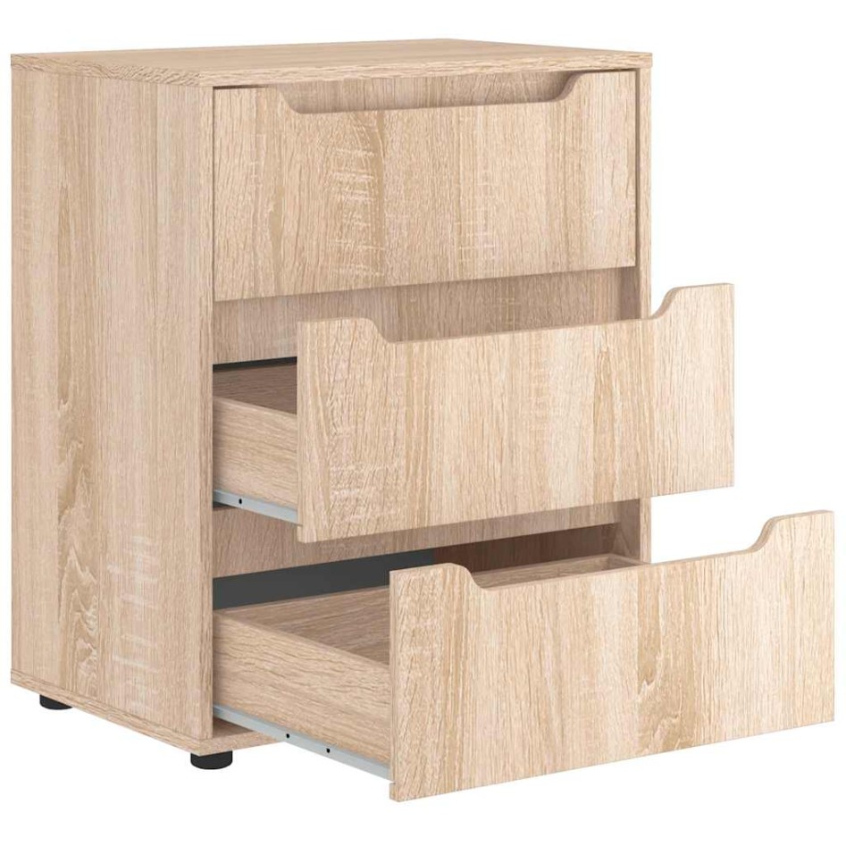 Aparador VISNES roble sonoma 60x40x73 cm madera de