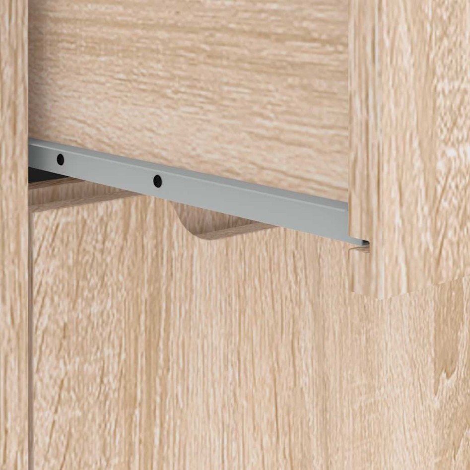 Aparador VISNES roble sonoma 60x40x73 cm madera de