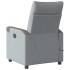Sillón reclinable de masaje de tela gris