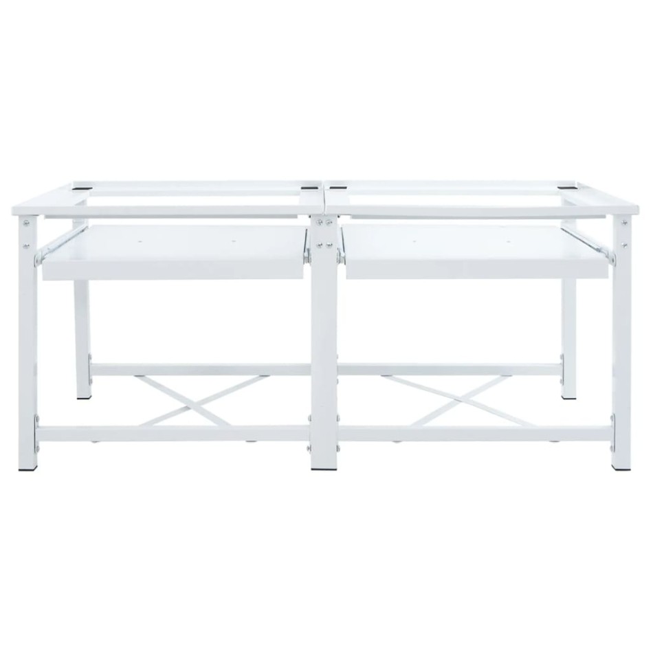 Soporte pedestal doble lavadora con estantes extraíbles