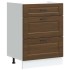 Mueble bajo de cocina porto roble marrón madera