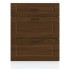 Mueble bajo de cocina porto roble marrón madera