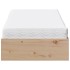 Sofá cama con colchón madera maciza de pino 80x200