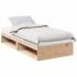 Sofá cama con colchón madera maciza de pino 90x190