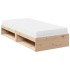 Sofá cama con colchón madera maciza de pino 90x190