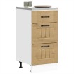 Mueble bajo de cocina Lucca roble artesanal