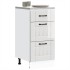 Mueble bajo de cocina Lucca blanca de alto