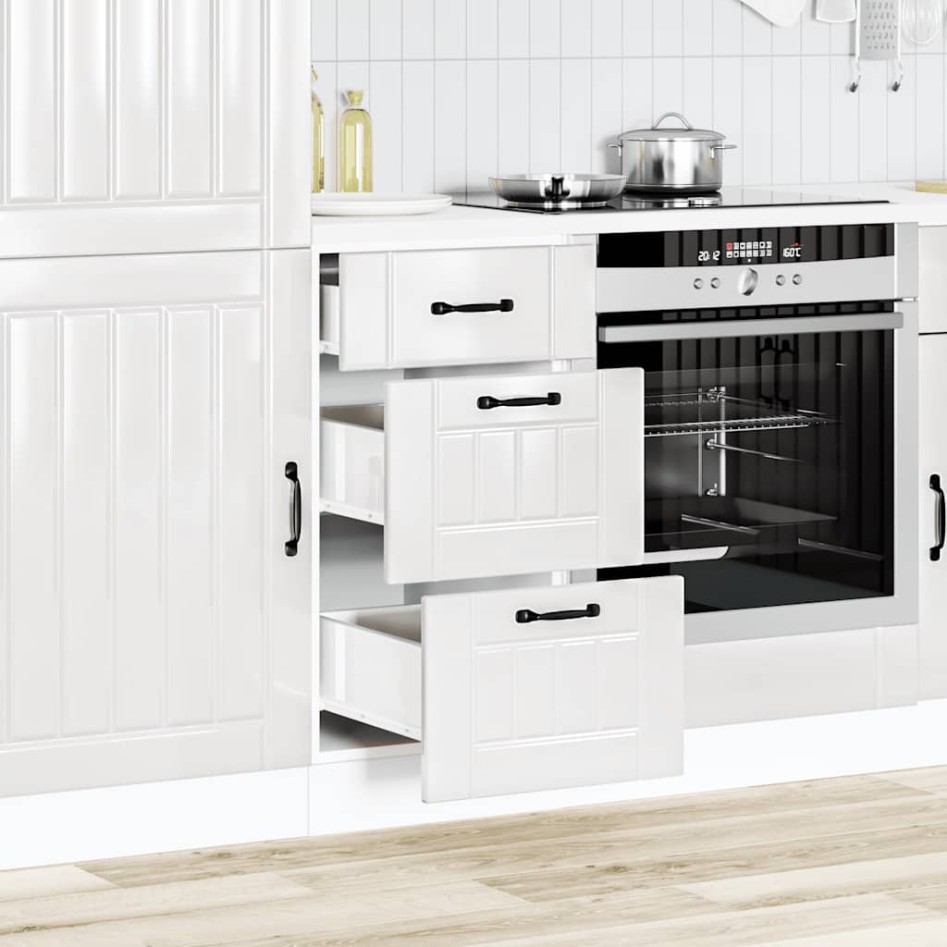 Mueble bajo de cocina Lucca blanca de alto