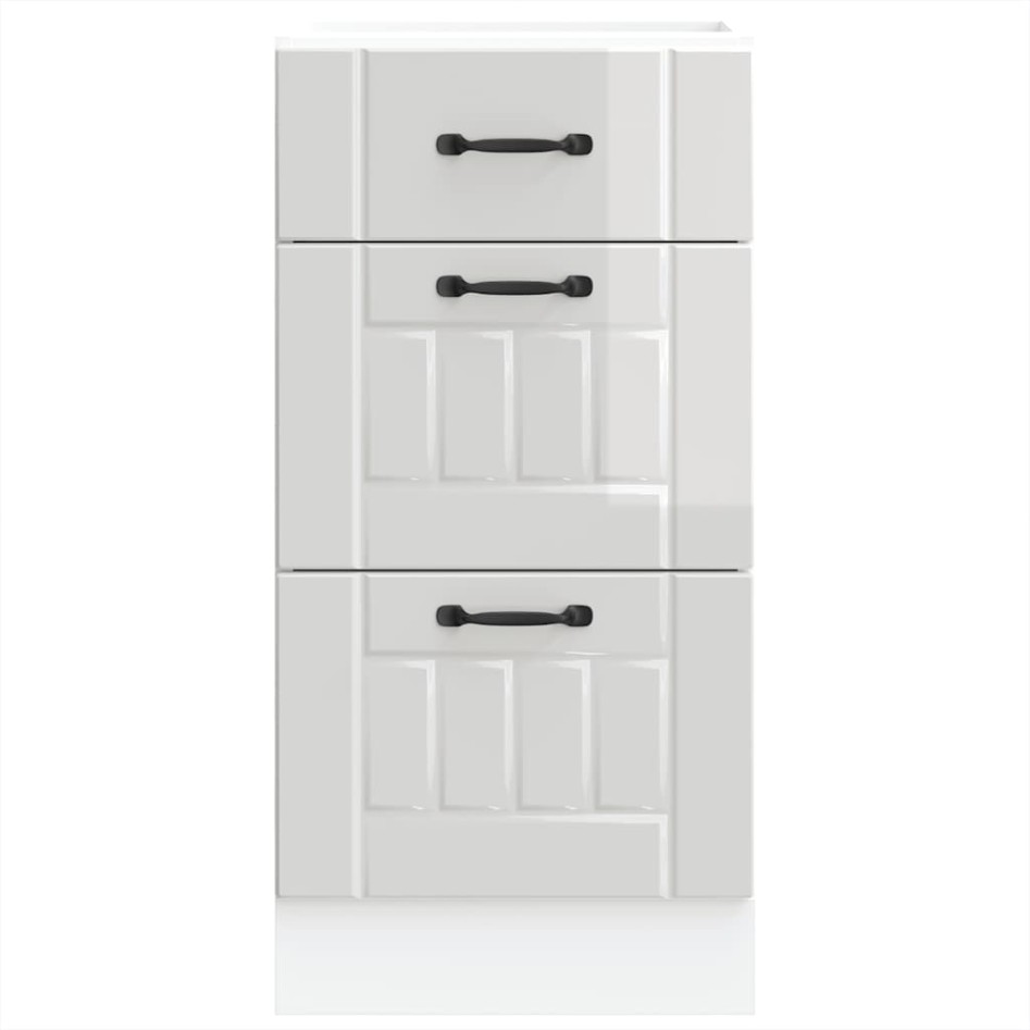 Mueble bajo de cocina Lucca blanca de alto