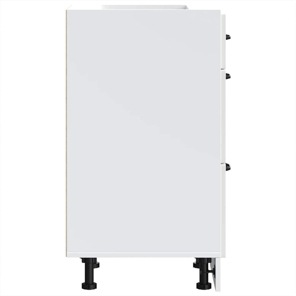 Mueble bajo de cocina Lucca blanca de alto