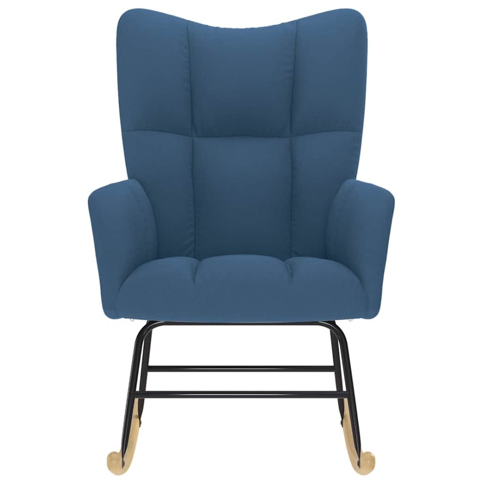 Silla mecedora de tela