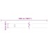 Bordes césped 50 uds antracita 10x103 cm acero laminado