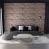 Panel de pared 3D diseño ladrillo 10 uds EPS marrón oscuro