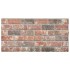 Panel de pared 3D diseño ladrillo 10 uds EPS marrón oscuro